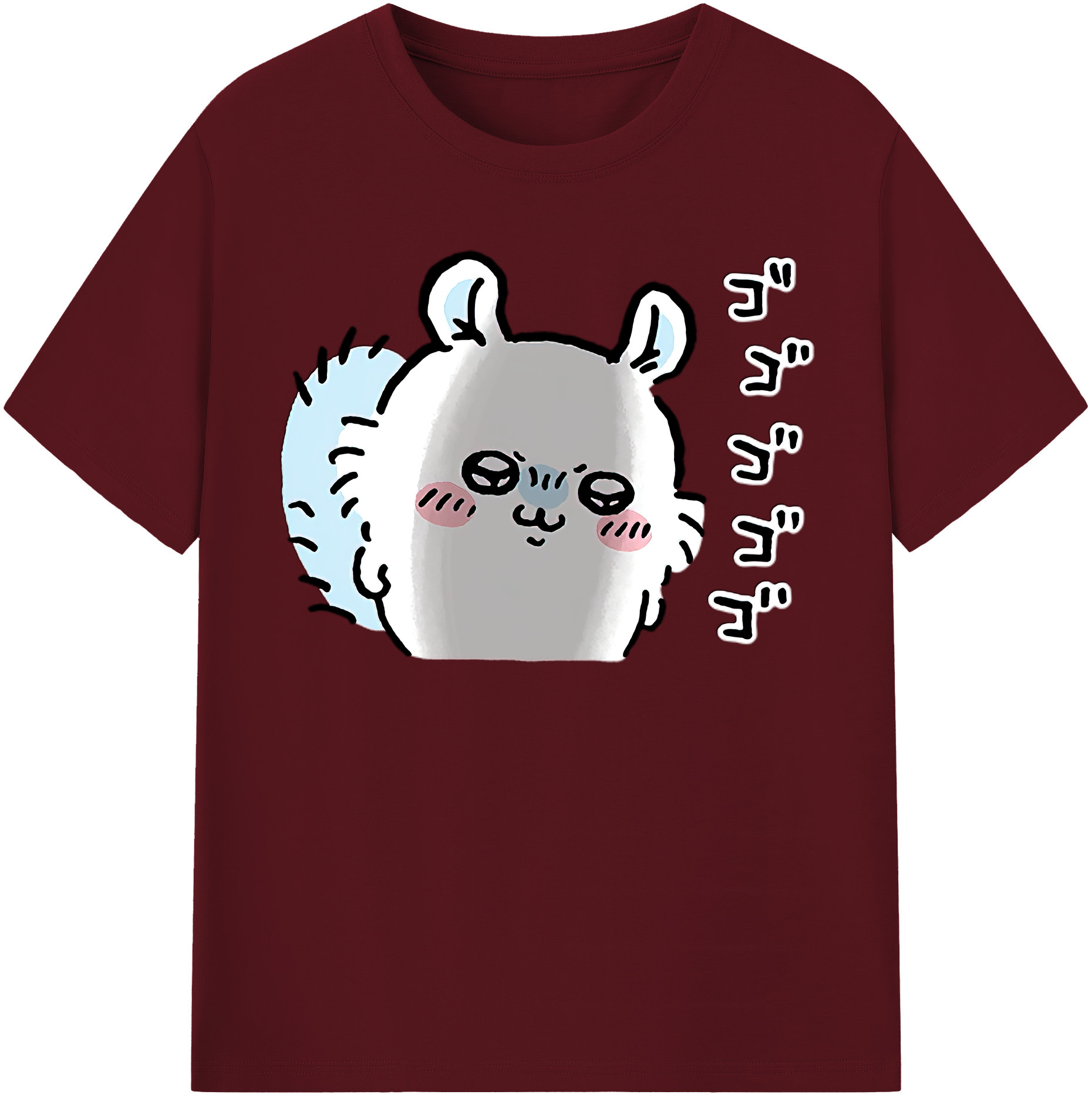 （画像用） ちいかわ モモンガ Chii-kawa Momonga 綿100％半袖Tシャツ（フロントプリント）